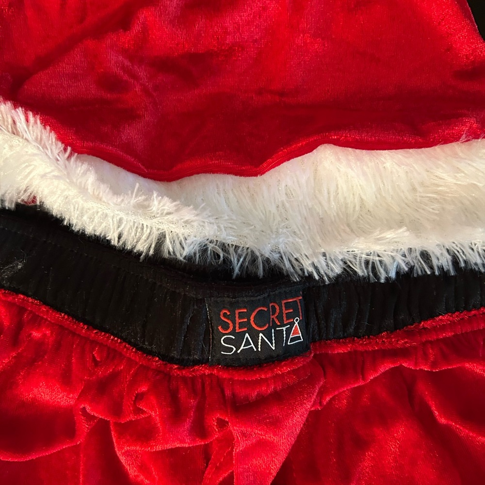Red and white Santa Claus costume shorts - Picture 2 of 7